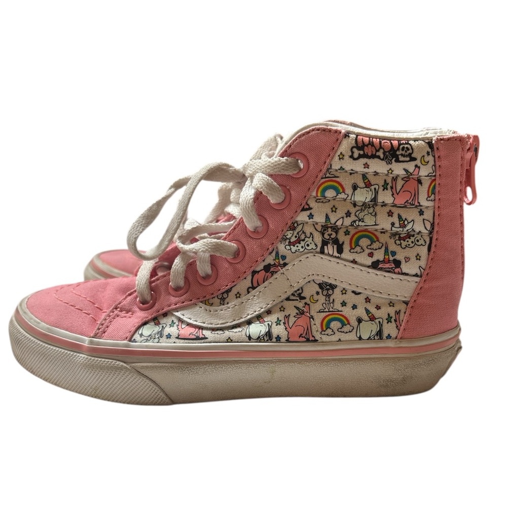 Vans Kids High-Top Sneakers - Pink and Cream